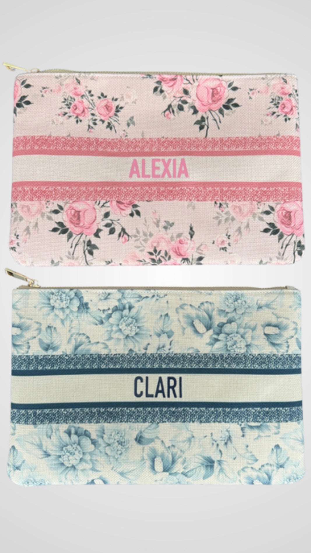 MyPlayClutch x Summer Loving pink roses pouch