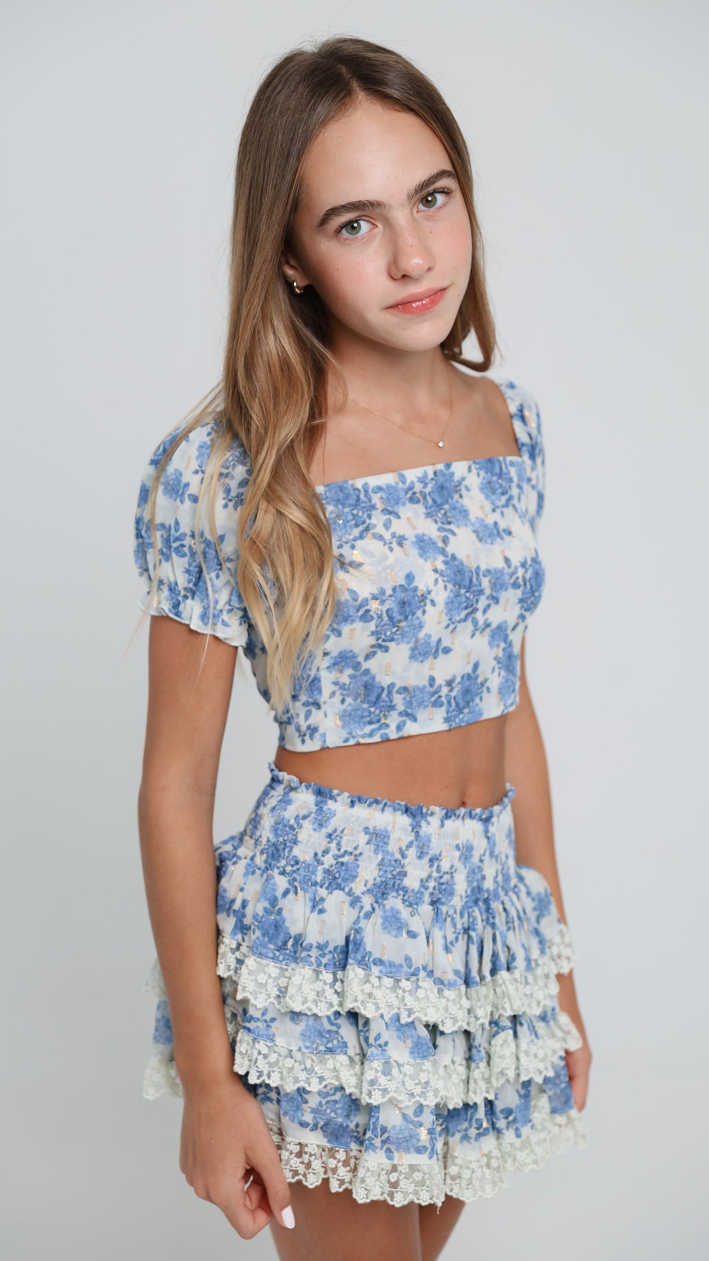Coco Skirt in Blue Reverie