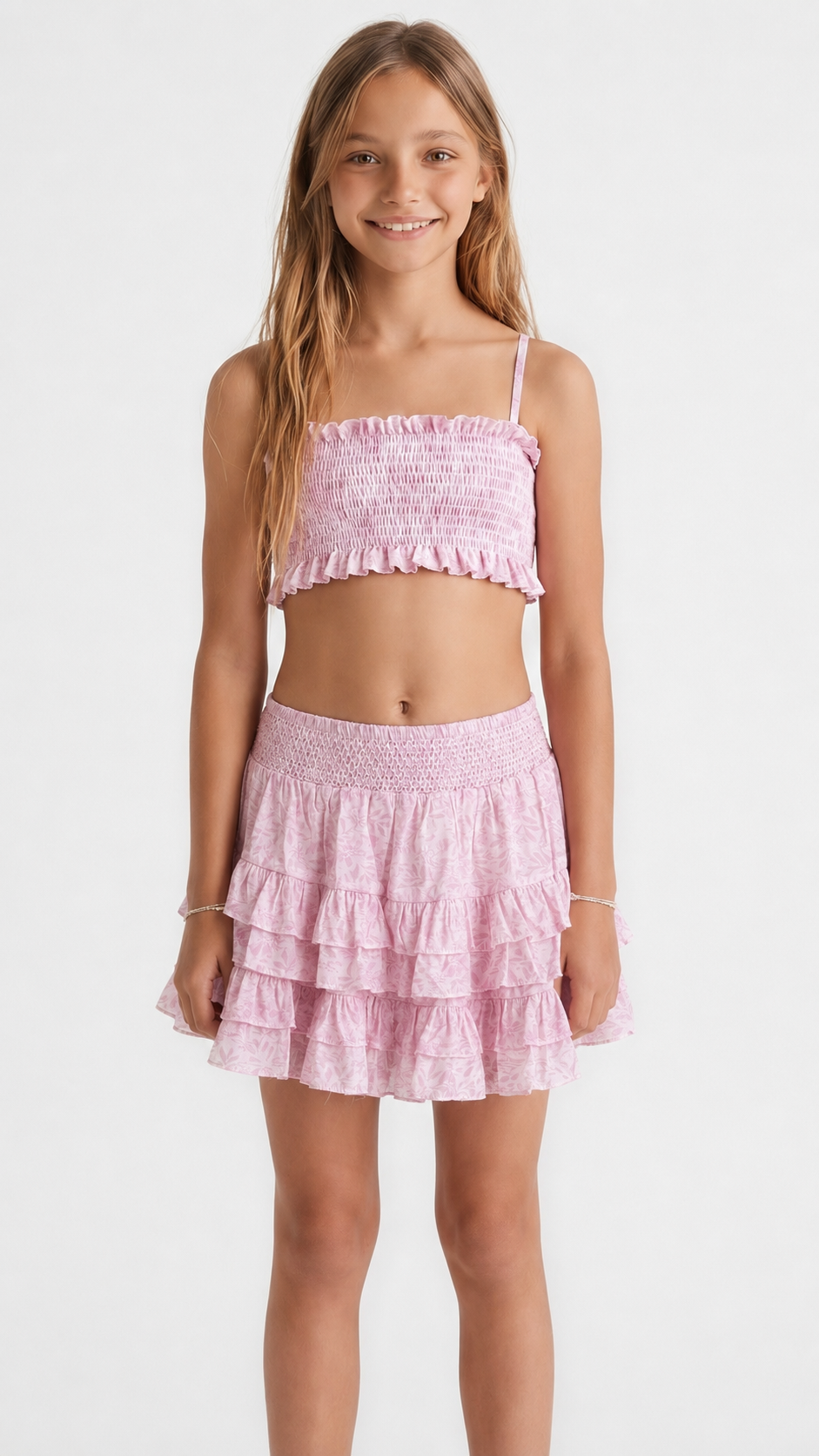 Saline Skirt in Pink Posy