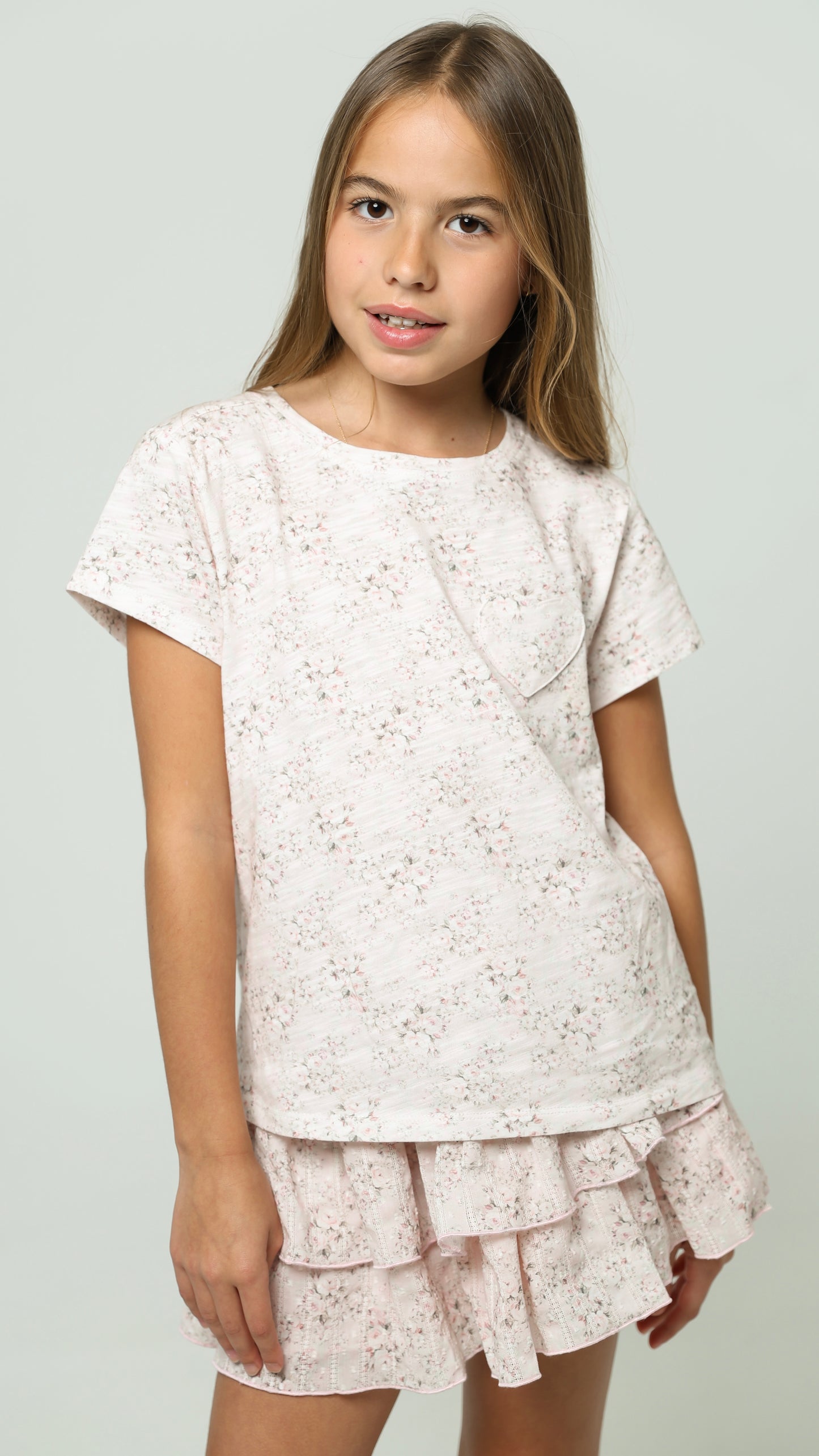 T-shirt Mini Pink Roses