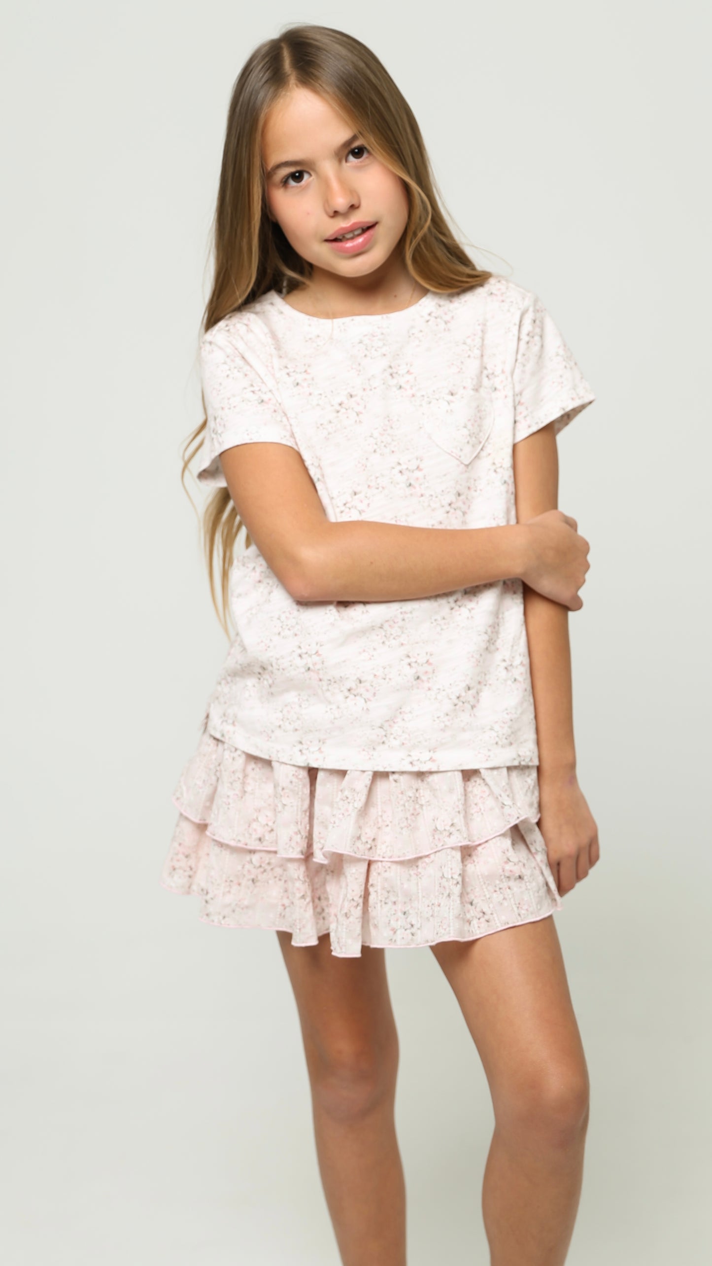 T-shirt Mini Pink Roses