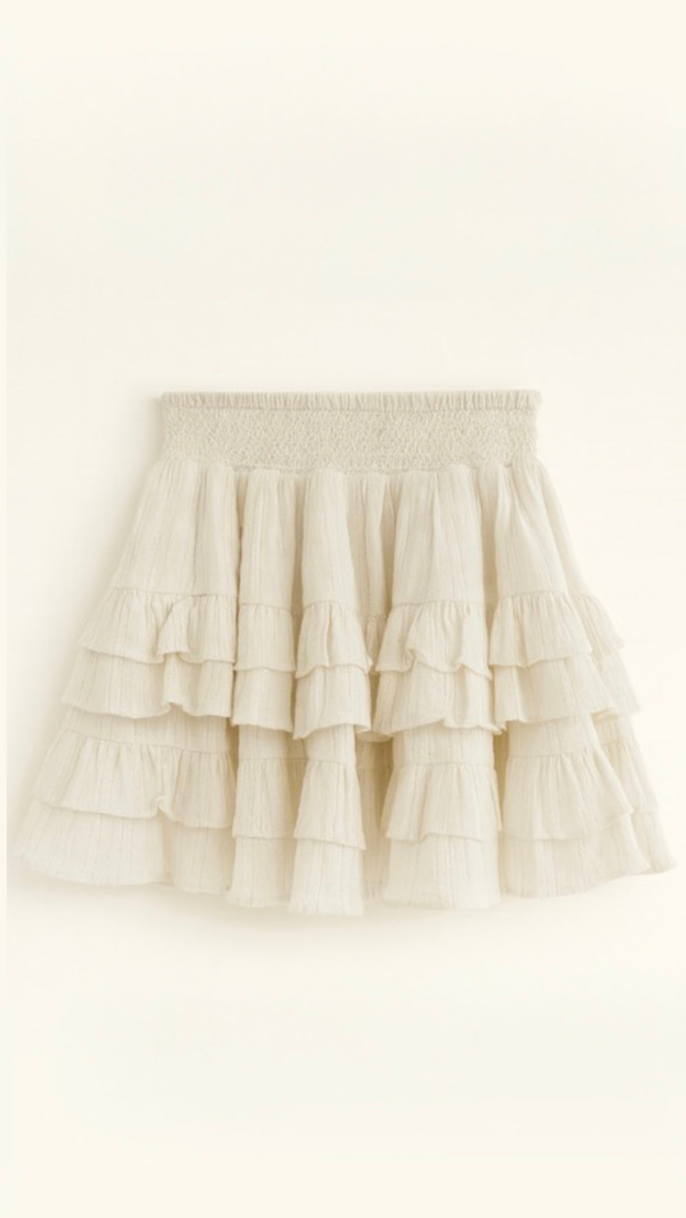 Saline skirt in white