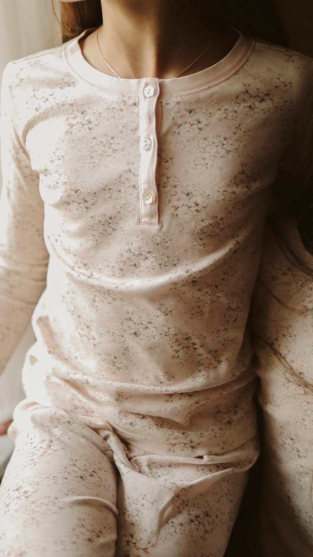 Pajamas - Mini Roses Pink