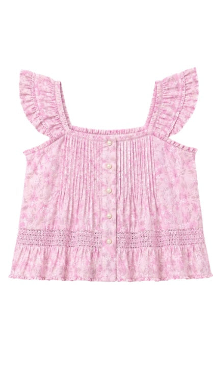 Saline Top Pink Posy