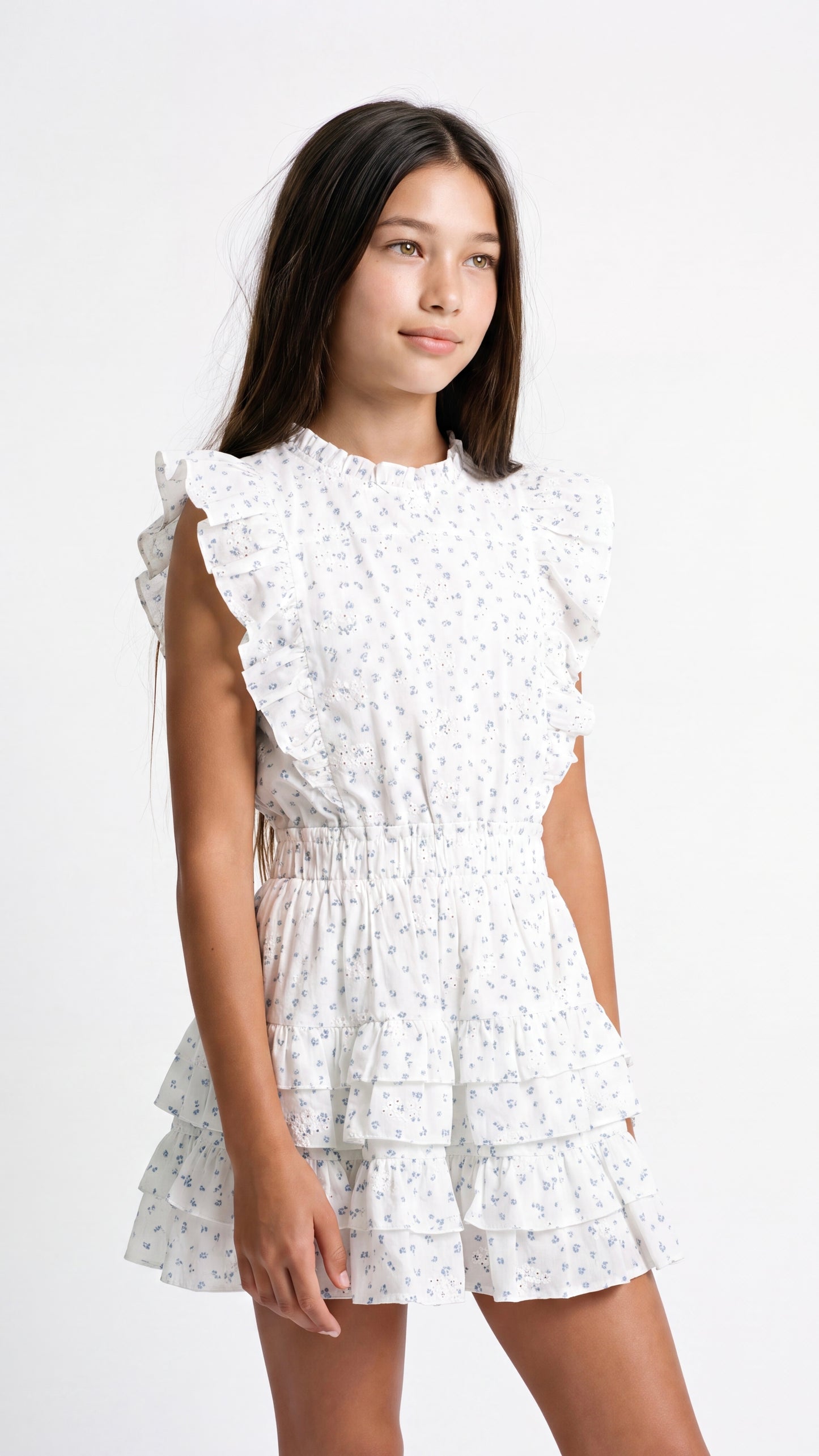 Gustavia Dress Blue Fleurette