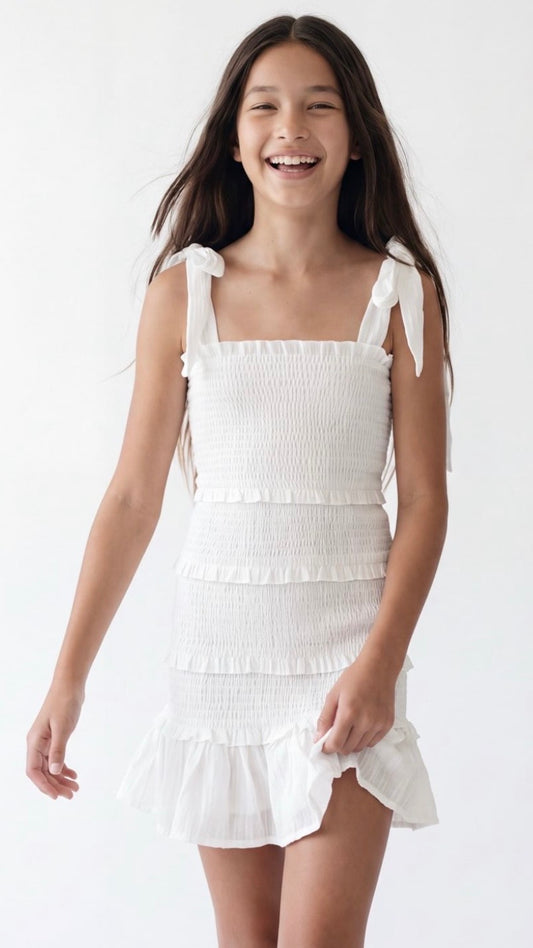 Reine Dress White