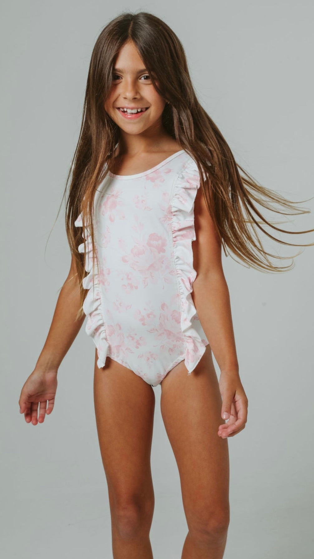 Flammands swimsuit in pink roses