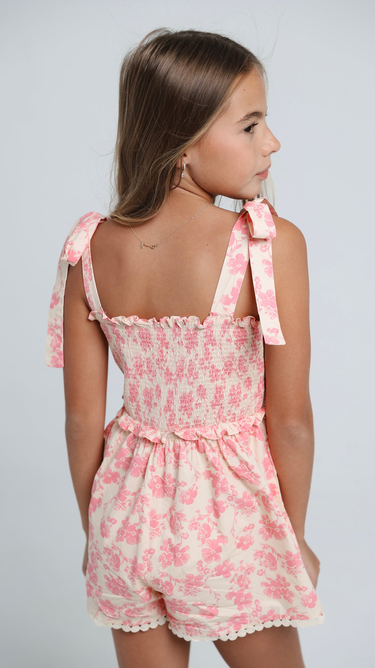 Shellona Romper in Pink Petal