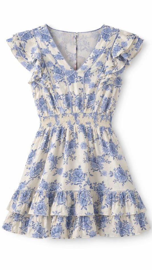 Sena Dress in Blue Reverie