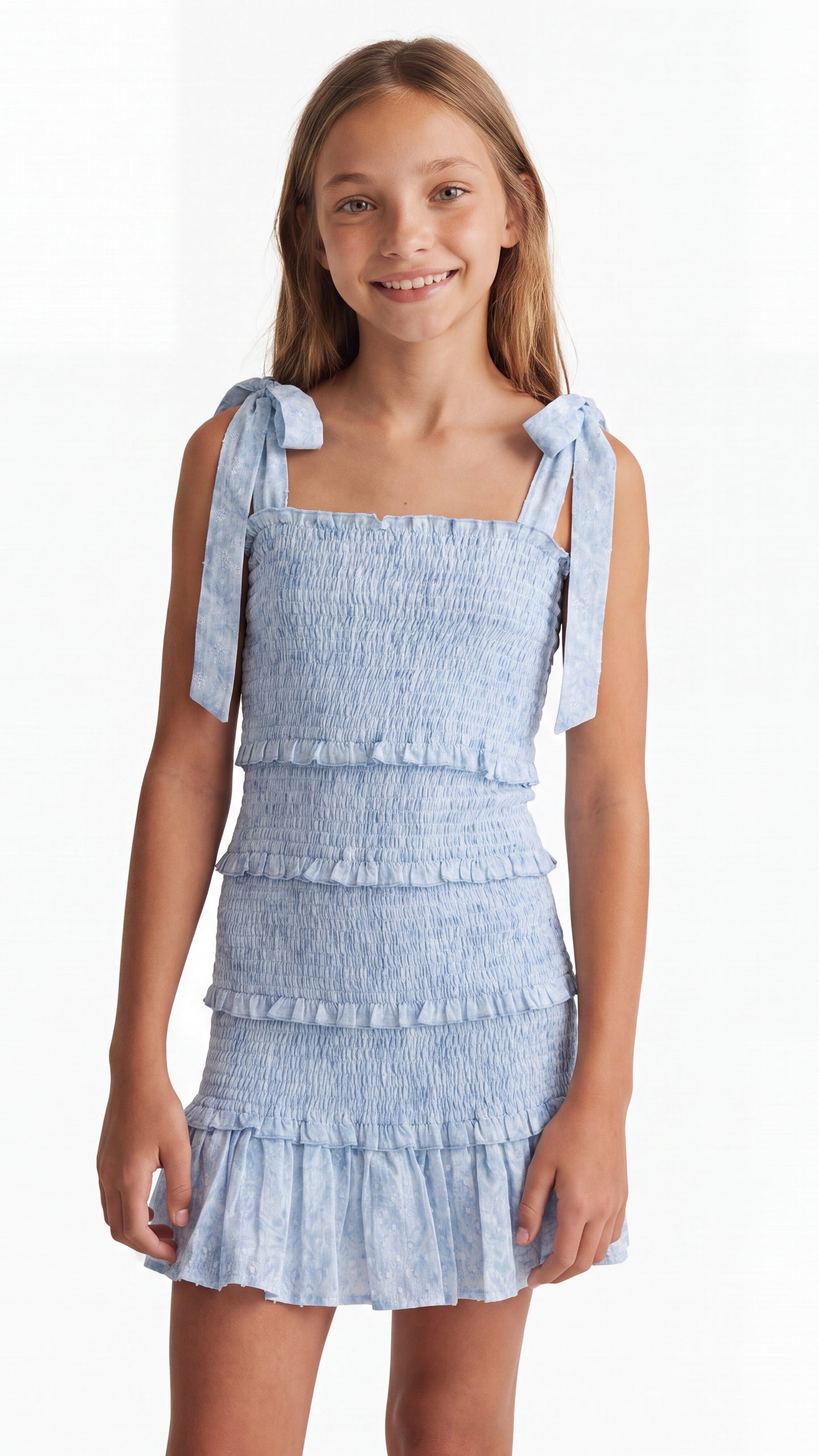 Reine Dress Blue Posy
