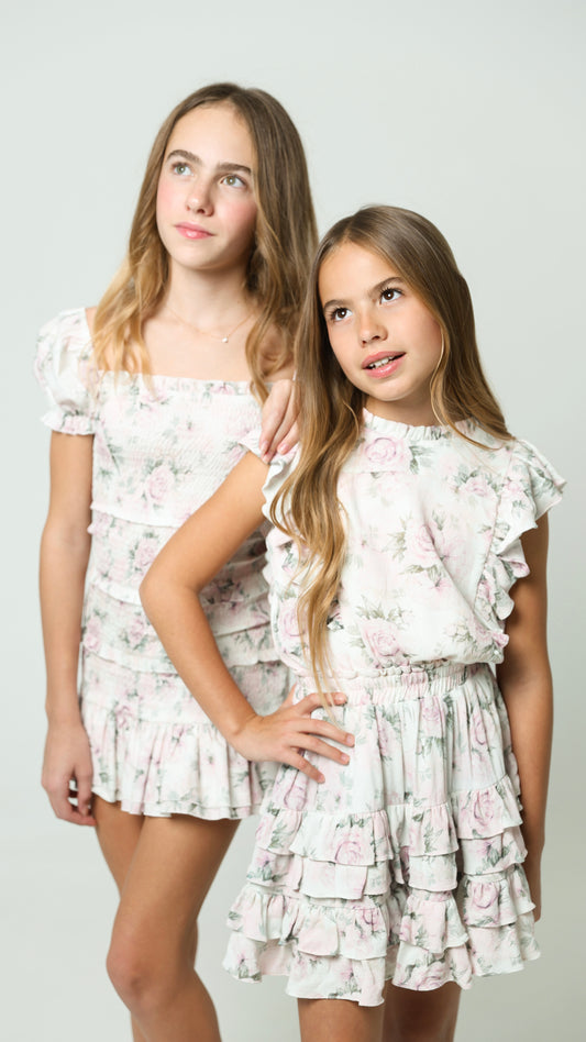 Gustavia Dress in Dusty Rose