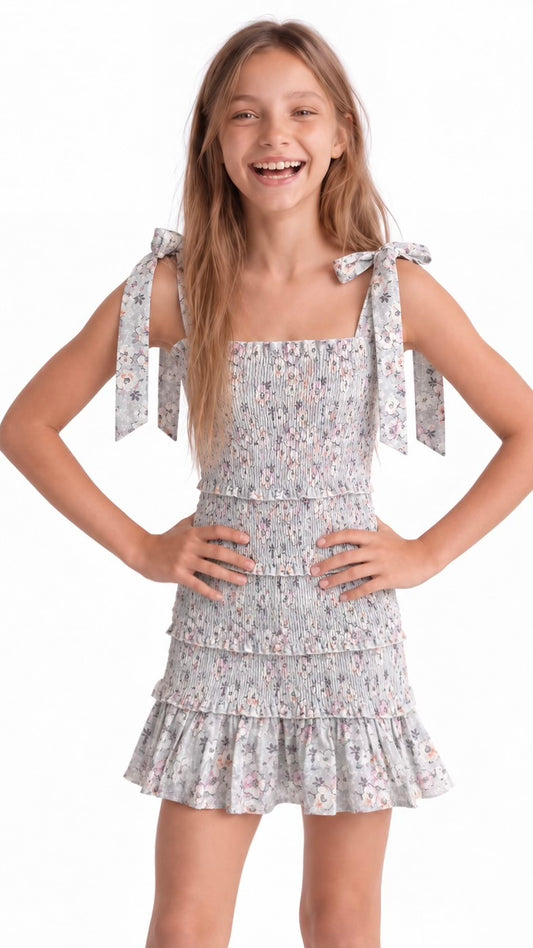 Reine Dress in Blush Meadow