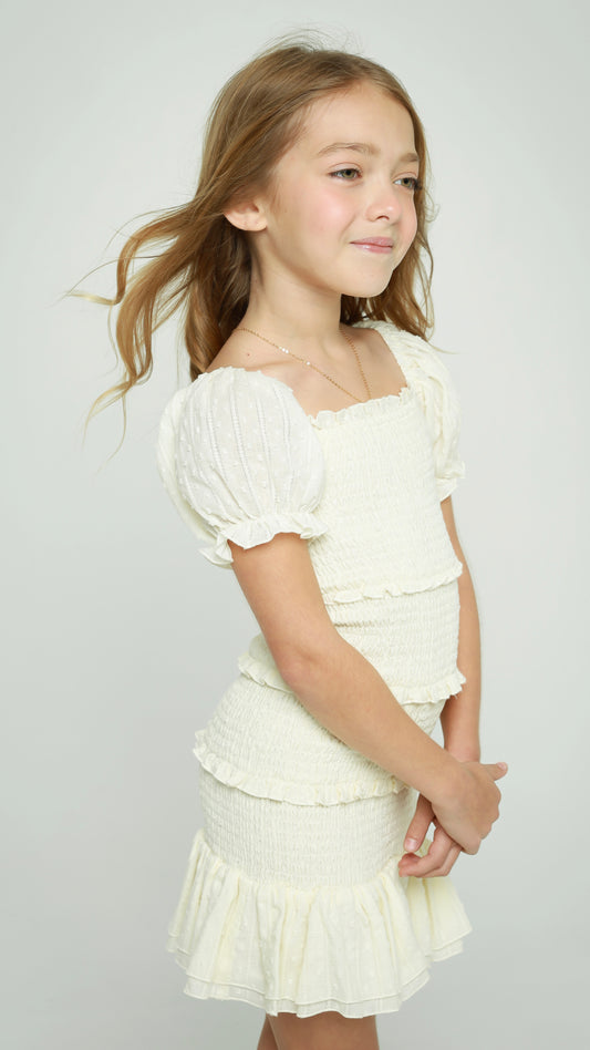 Milou dress in Ivory