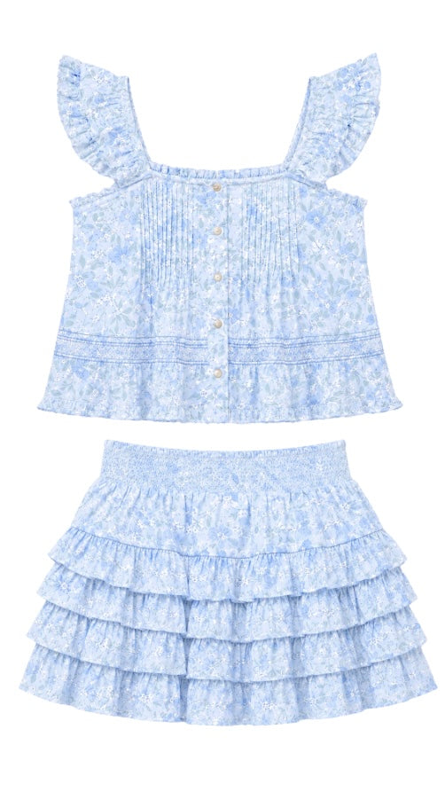 Saline Top Blue Posy