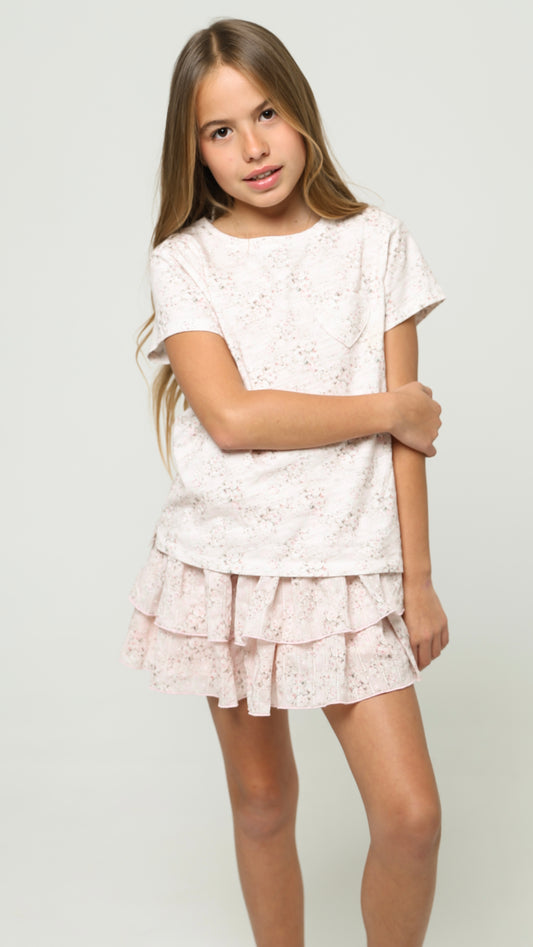 T-shirt Mini Pink Roses
