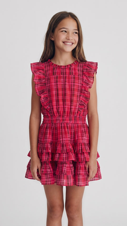 Gustavia Dress in Plaid