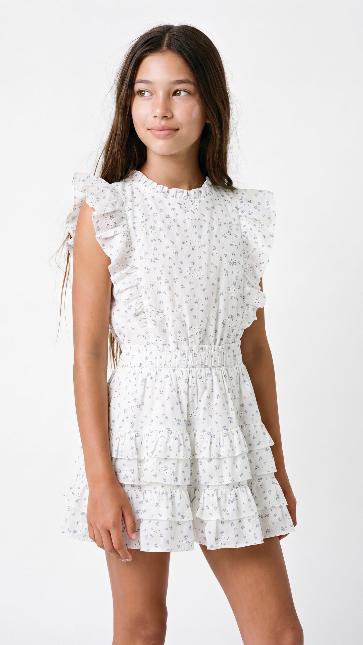 Gustavia Dress Blue Fleurette