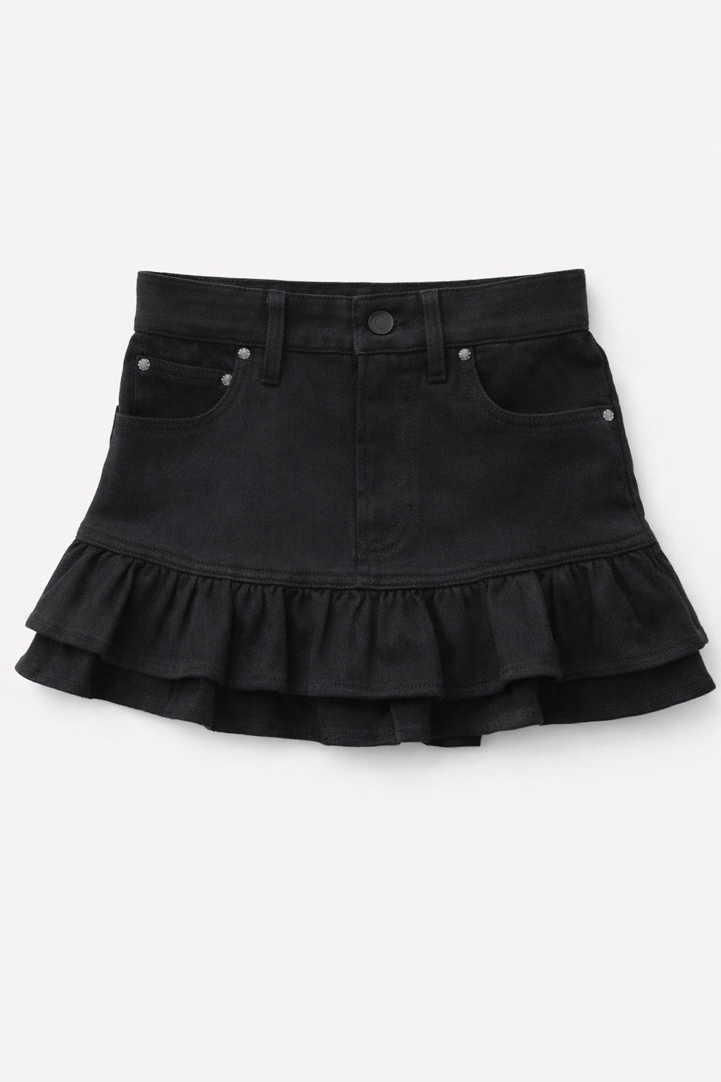 Denim Skirt Black