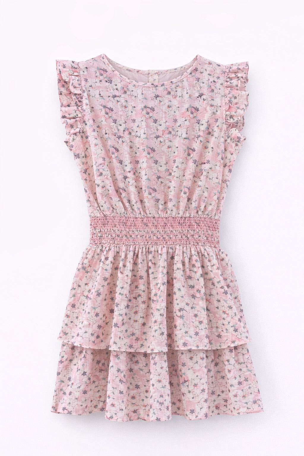 Marigot Dress in Blush Meadow Pink