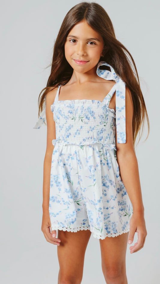 Shellona romper in blue