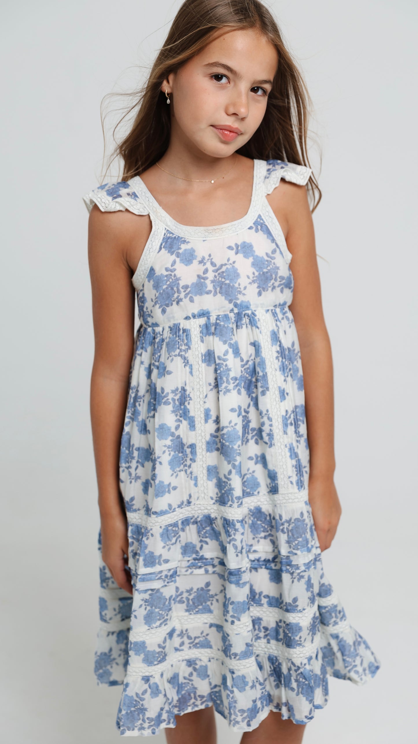 Claret Dress in Blue Reverie