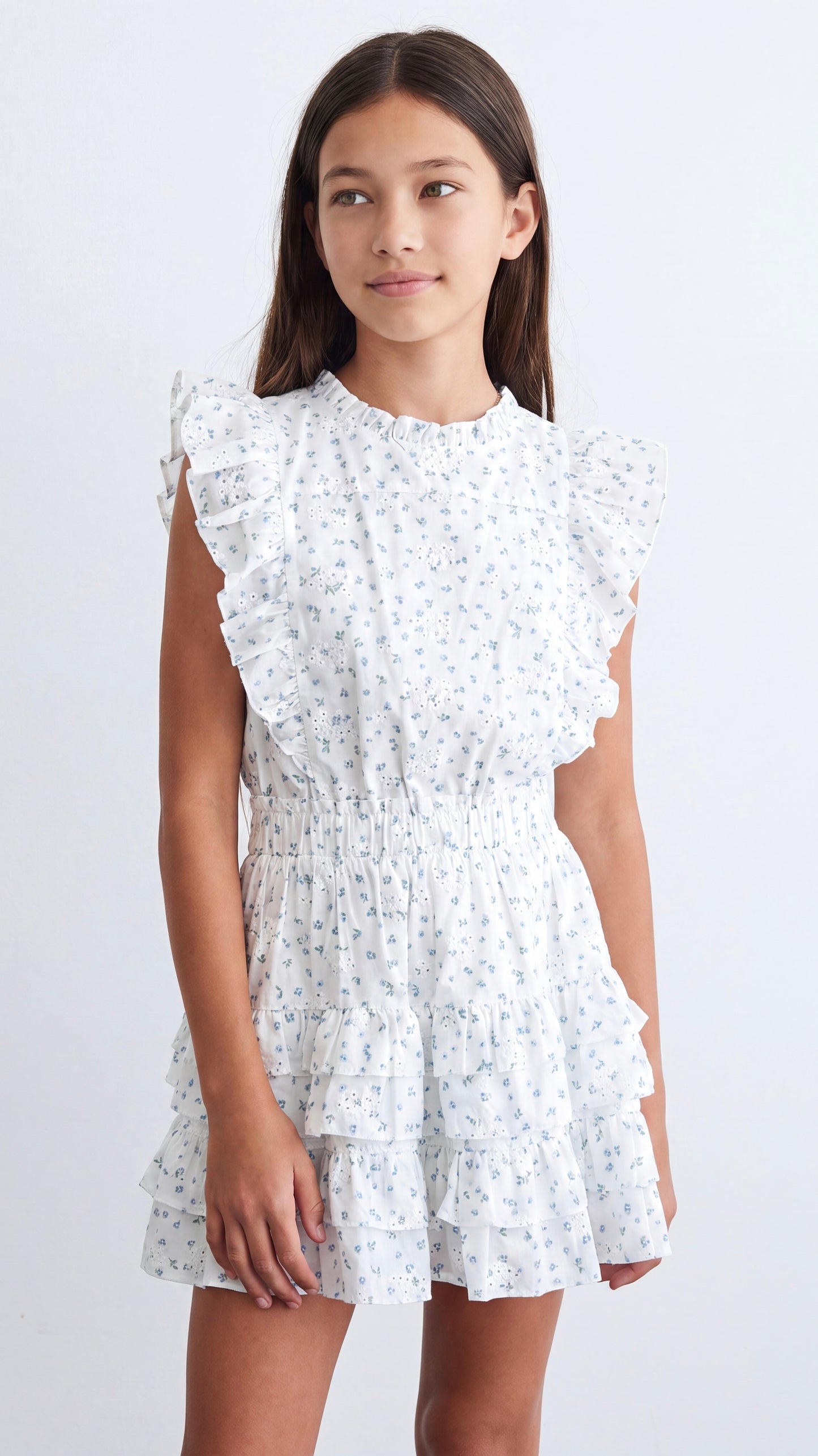 Gustavia Dress Blue Fleurette