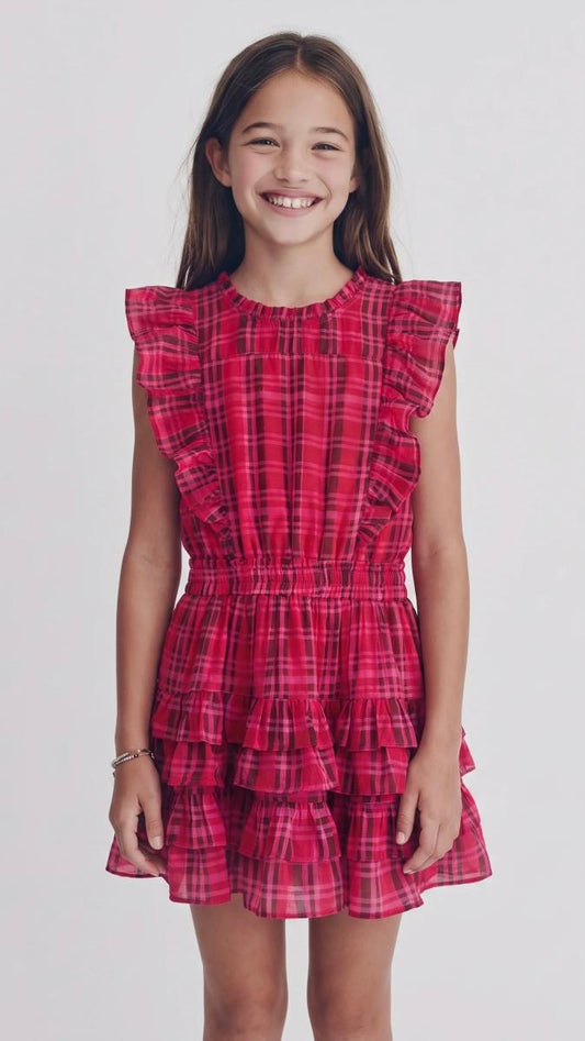 Gustavia Dress in Plaid